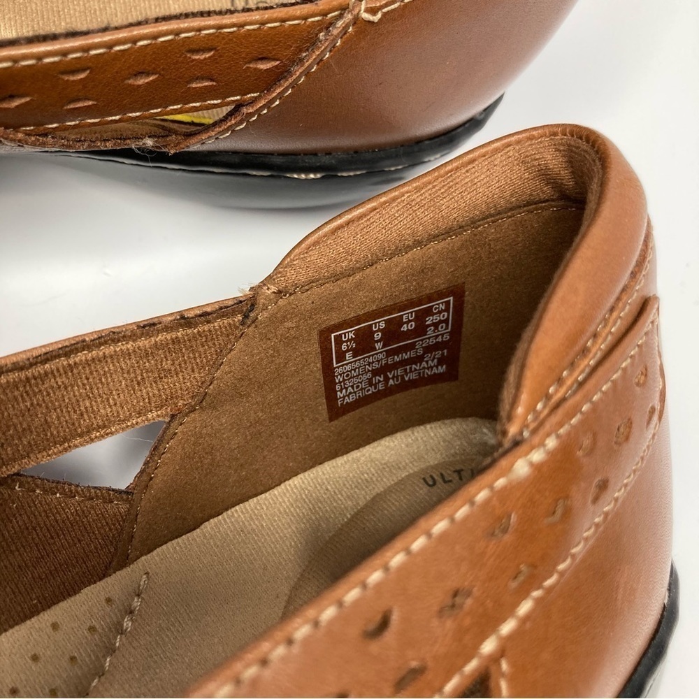 Clarks Ashland spin Q loafers brown leather size 9 - Picture 4 of 7